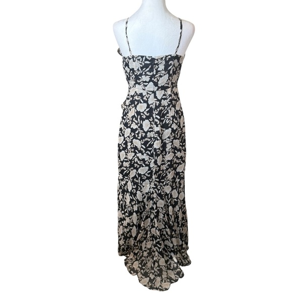 Express Womens Floral Ruffle Dress Fairy Grunge Whimsigoth Asymmetrical Whimsy - Picture 5 of 12